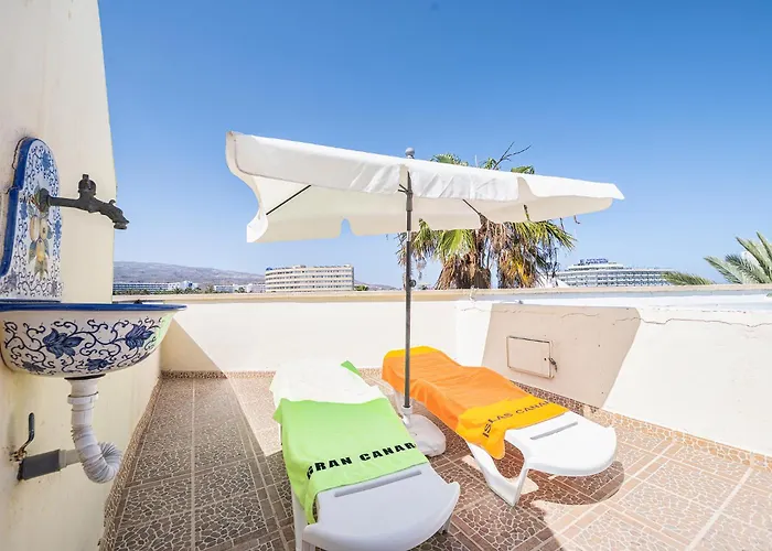 Twilight Dreams 2 - With Private Rooftop Pool Center - Playa Del Ingles Appartement *